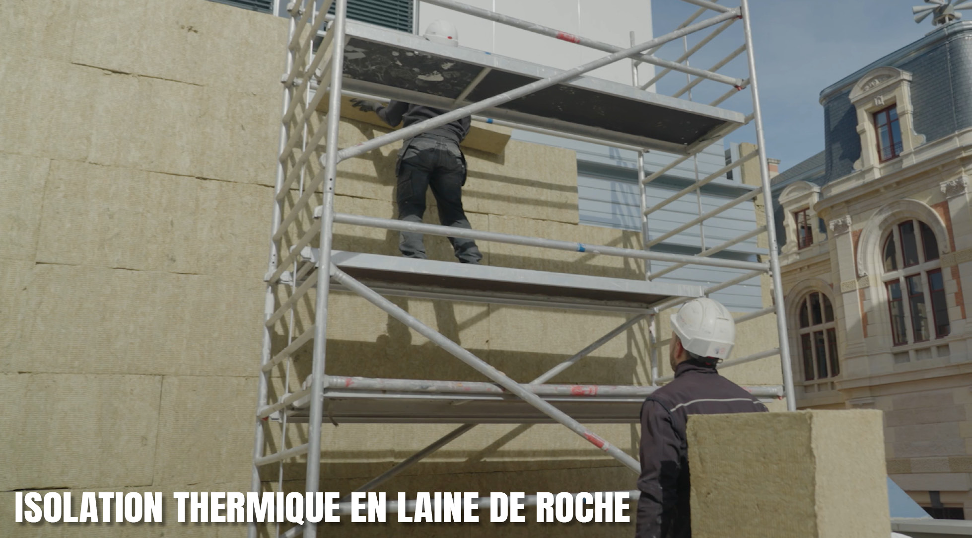 Isolation thermique en laine de roche, fait à Roanne par Etancoba