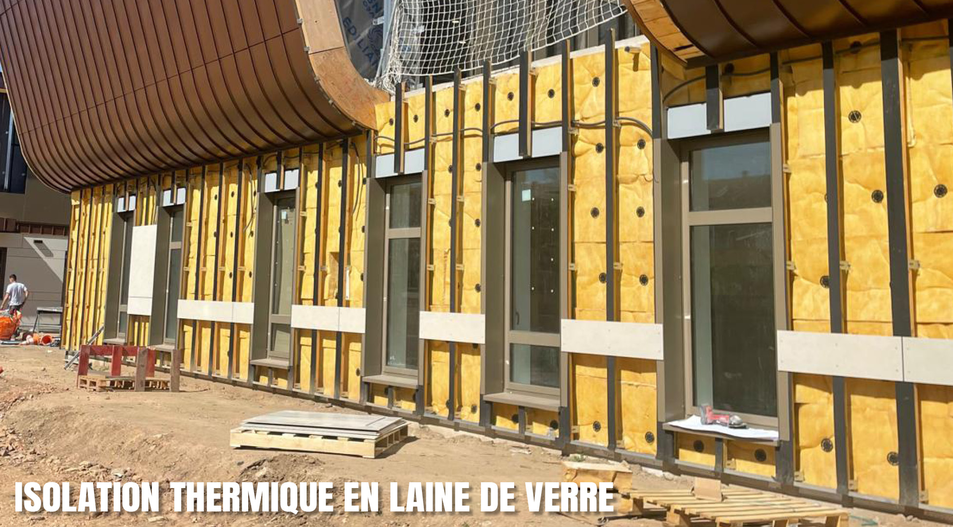 Isolation thermique en laine de verre, réalisée à Roanne par Etancoba